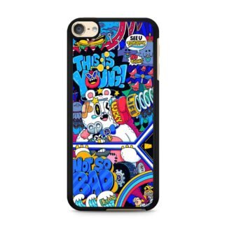 Doodle Characters Collage iPod Touch 6 / 7 Case