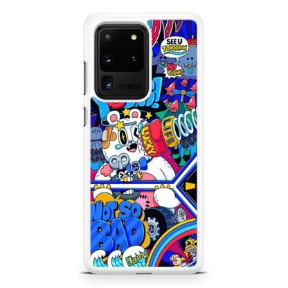 Doodle Characters Collage Samsung Galaxy S20 / S20 Plus / S20 Ultra / S20 FE Case - Image 2