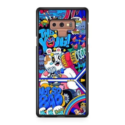 Doodle Characters Collage Samsung Galaxy Note 9 Case