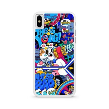 Doodle Characters Collage iPhone X / XR / XS / XS Max Case - Image 2