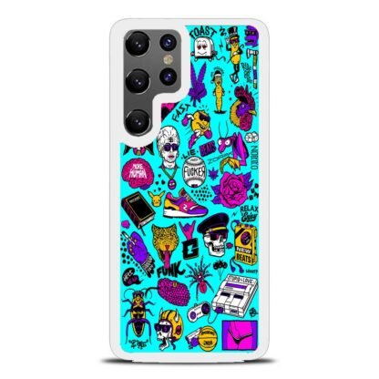 Doodle Logo Collage Samsung Galaxy S25 / S25 Plus / S25 Ultra Case - Image 2