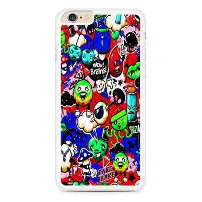Doodle Mini Monster Collage iPhone 6 / 6S / 6 Plus / 6S Plus Case - Image 2
