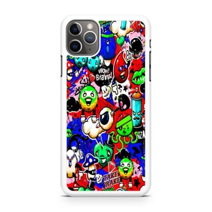 Doodle Mini Monster Collage iPhone 14 / 14 Plus / 14 Pro / 14 Pro Max Case - Image 2