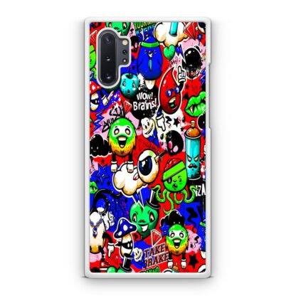 Doodle Mini Monster Collage Samsung Galaxy Note 10 / Note 10 Plus Case - Image 2