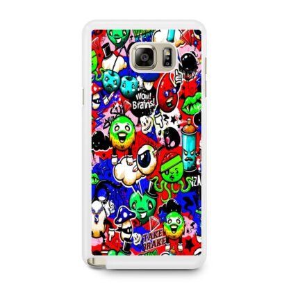 Doodle Mini Monster Collage Samsung Galaxy Note 5 Case - Image 2