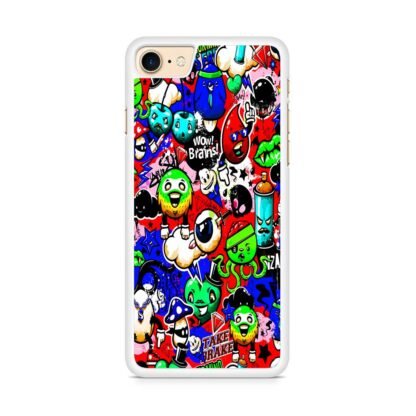 Doodle Mini Monster Collage iPhone 7 / 8 / SE 2020 / SE 2022 Case - Image 2
