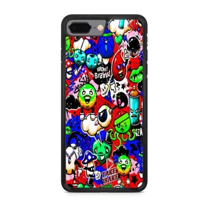 Doodle Mini Monster Collage iPhone 7 Plus / 8 Plus Case