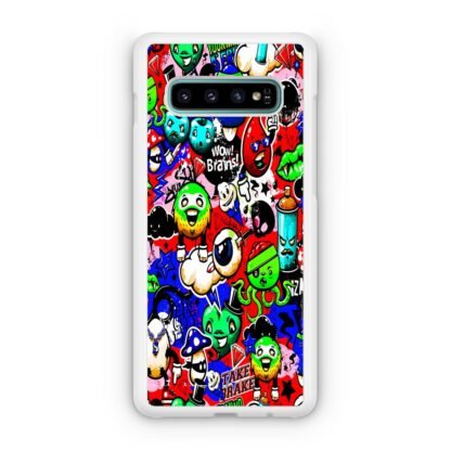Doodle Mini Monster Collage Samsung Galaxy S10 / S10e / S10 Plus / S10 5G Case - Image 2