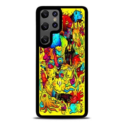 Doodle Yellow Collage Samsung Galaxy S25 / S25 Plus / S25 Ultra Case