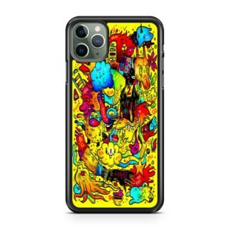 Doodle Yellow Collage iPhone 11 / 11 Pro / 11 Pro Max Case