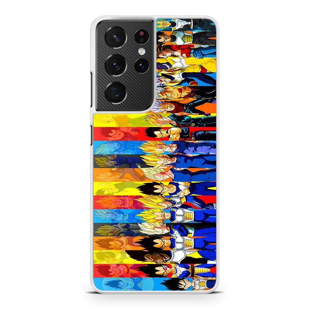 Dragon Ball All Vegeta Evolution Samsung Galaxy S21 / S21 Plus / S21 Ultra / S21 FE Case - Image 2