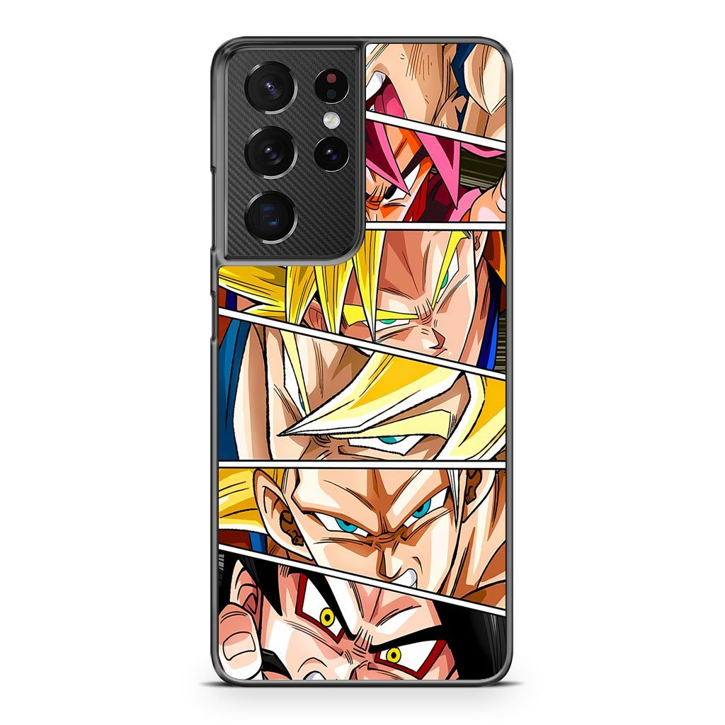 Dragon Ball Goku All Saiyan Samsung Galaxy S21 / S21 Plus / S21 Ultra / S21 FE Case