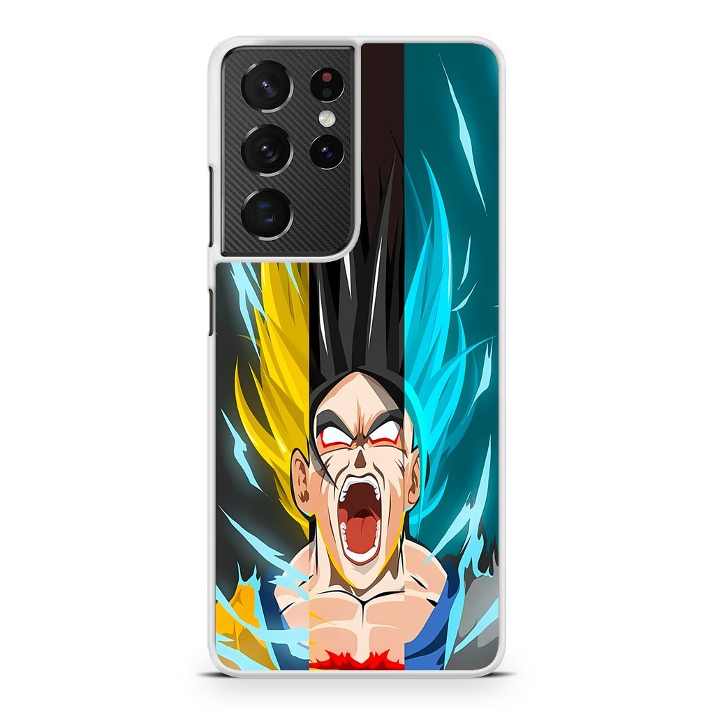 Dragon Ball Super Saiyan Goku Samsung Galaxy S21 / S21 Plus / S21 Ultra / S21 FE Case - Image 2