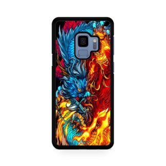 Dragon Phoenix Battle Cover Samsung Galaxy S9 / S9 Plus Case