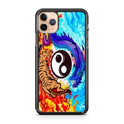 Dragon Tiger Yin Yang Red Blue Fire iPhone 13 / 13 Pro / 13 Pro Max / 13 Mini Case