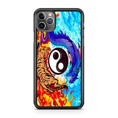 Dragon Tiger Yin Yang Red Blue Fire iPhone 14 / 14 Plus / 14 Pro / 14 Pro Max Case