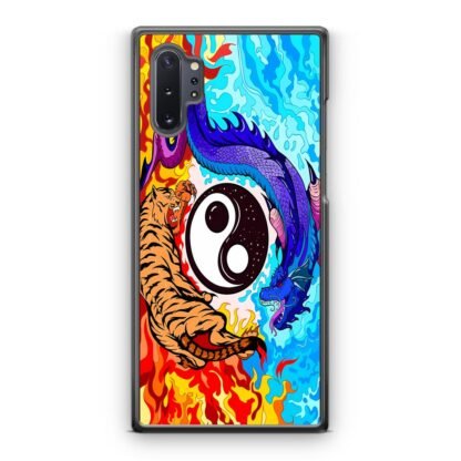 Dragon Tiger Yin Yang Red Blue Fire Samsung Galaxy Note 10 / Note 10 Plus Case