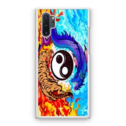 Dragon Tiger Yin Yang Red Blue Fire Samsung Galaxy Note 10 / Note 10 Plus Case - Image 2