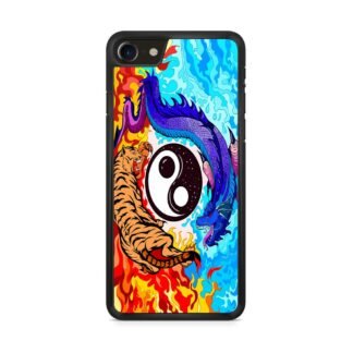 Dragon Tiger Yin Yang Red Blue Fire iPhone 7 / 8 / SE 2020 / SE 2022 Case