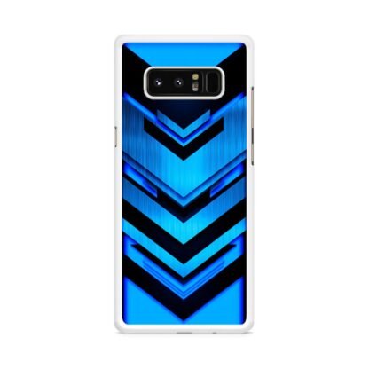 Drop Down Blue Pattern Samsung Galaxy Note 8 Case - Image 2