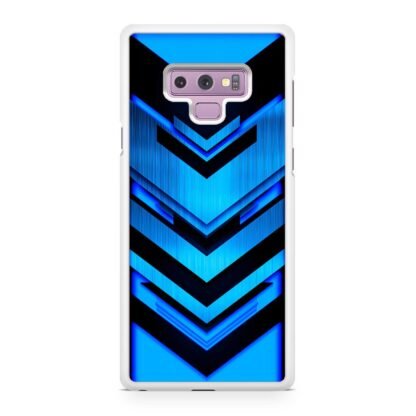 Drop Down Blue Pattern Samsung Galaxy Note 9 Case - Image 2