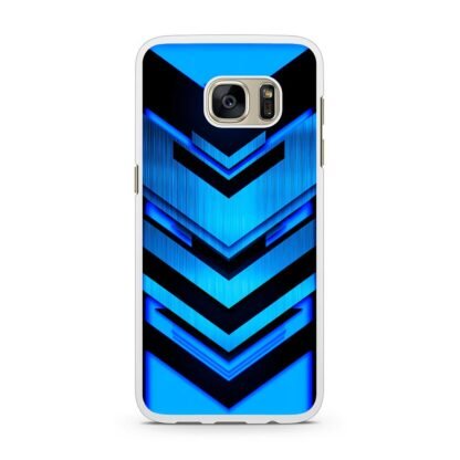 Drop Down Blue Pattern Samsung Galaxy S7 / S7 Edge Case - Image 2