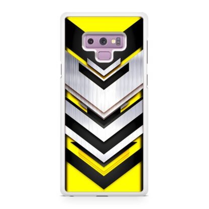 Drop Down Yellow Pattern Samsung Galaxy Note 9 Case - Image 2