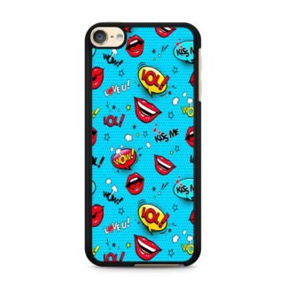 Emoji And Sticker Kiss Me iPod Touch 6 / 7 Case