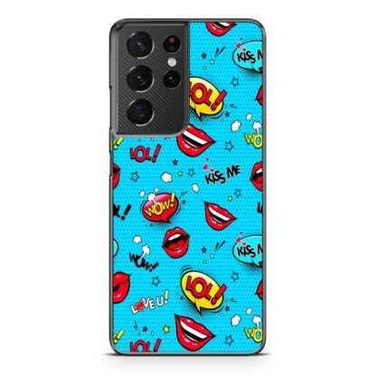 Emoji And Sticker Kiss Me Samsung Galaxy S21 / S21 Plus / S21 Ultra / S21 FE Case