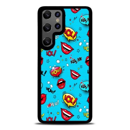 Emoji And Sticker Kiss Me Samsung Galaxy S25 / S25 Plus / S25 Ultra Case