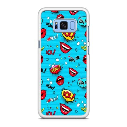 Emoji And Sticker Kiss Me Samsung Galaxy S8 / S8 Plus Case - Image 2