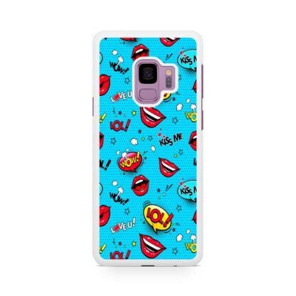 Emoji And Sticker Kiss Me Samsung Galaxy S9 / S9 Plus Case - Image 2