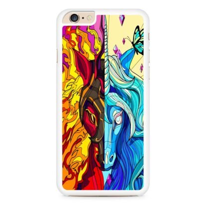 Flame And Ice Unicorn Mosaic iPhone 6 / 6S / 6 Plus / 6S Plus Case - Image 2