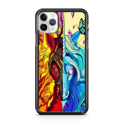 Flame And Ice Unicorn Mosaic iPhone 12 / 12 Pro / 12 Pro Max / 12 Mini Case