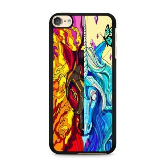 Flame And Ice Unicorn Mosaic iPod Touch 6 / 7 Case