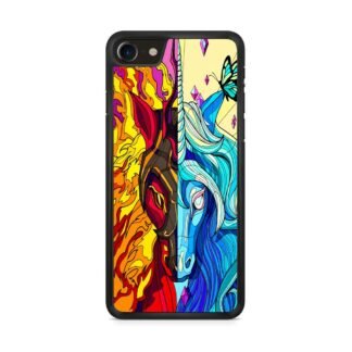 Flame And Ice Unicorn Mosaic iPhone 7 / 8 / SE 2020 / SE 2022 Case