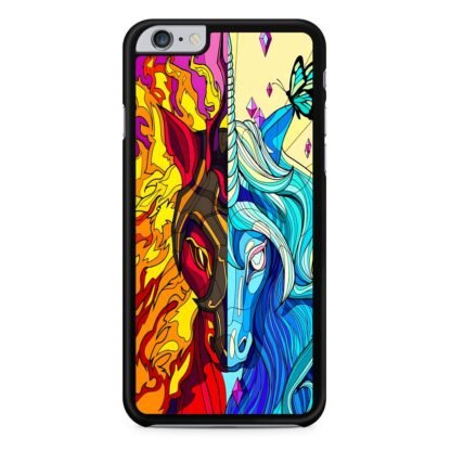 Flame And Ice Unicorn Mosaic iPhone 6 / 6S / 6 Plus / 6S Plus Case