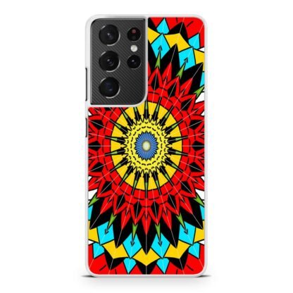 Flower Abstract Pattern Samsung Galaxy S21 / S21 Plus / S21 Ultra / S21 FE Case - Image 2