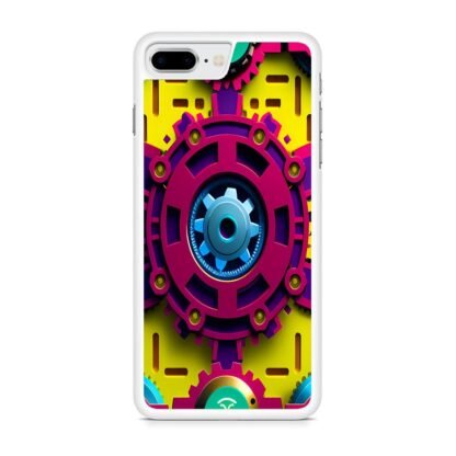 Gear Steampunk Multicolor iPhone 7 Plus / 8 Plus Case - Image 2