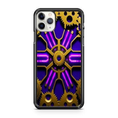 Gear Steampunk Purple Neon iPhone 12 / 12 Pro / 12 Pro Max / 12 Mini Case