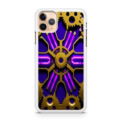 Gear Steampunk Purple Neon iPhone 13 / 13 Pro / 13 Pro Max / 13 Mini Case - Image 2
