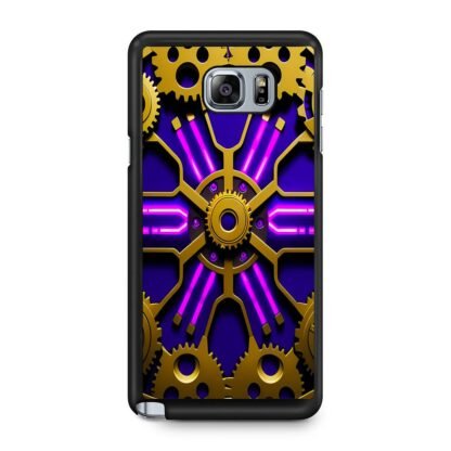 Gear Steampunk Purple Neon Samsung Galaxy Note 5 Case