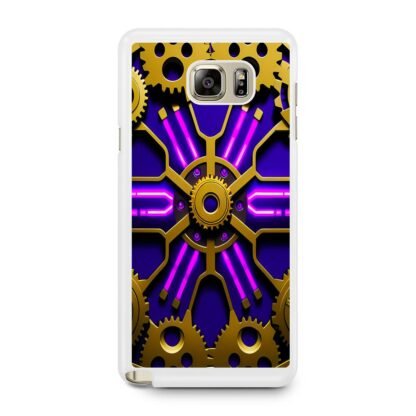 Gear Steampunk Purple Neon Samsung Galaxy Note 5 Case - Image 2