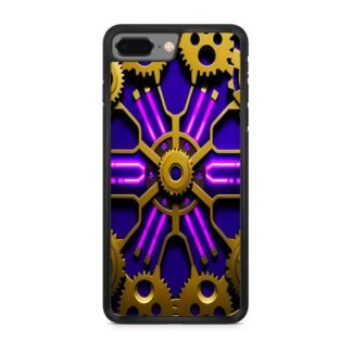 Gear Steampunk Purple Neon iPhone 7 Plus / 8 Plus Case
