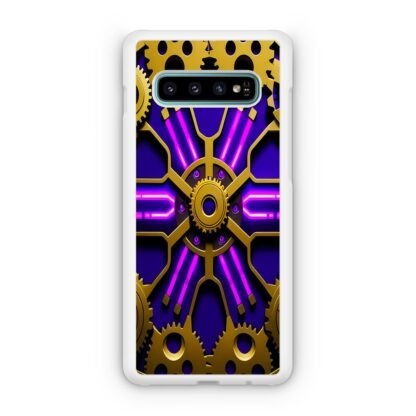Gear Steampunk Purple Neon Samsung Galaxy S10 / S10e / S10 Plus / S10 5G Case - Image 2
