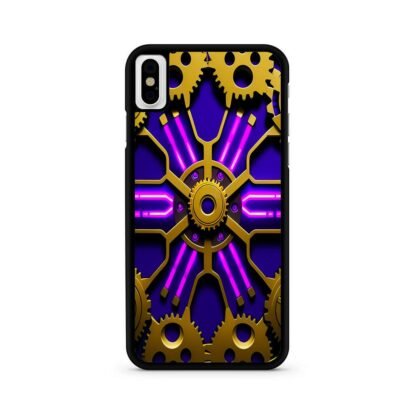 Gear Steampunk Purple Neon iPhone X / XR / XS / XS Max Case