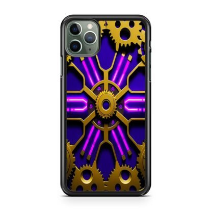 Gear Steampunk Purple Neon iPhone 15 / 15 Plus / 15 Pro / 15 Pro Max Case