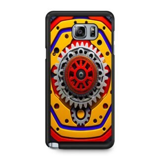 Gear Yellow Red Core Cover Samsung Galaxy Note 5 Case