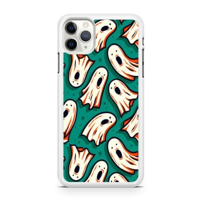 Ghost Casper Green Doodle iPhone 12 / 12 Pro / 12 Pro Max / 12 Mini Case - Image 2