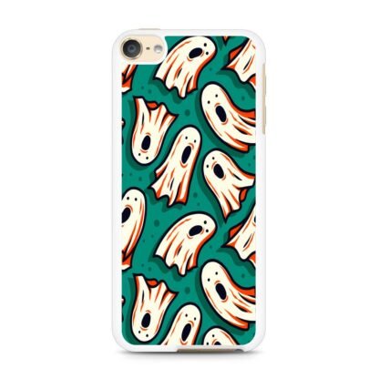 Ghost Casper Green Doodle iPod Touch 6 / 7 Case - Image 2